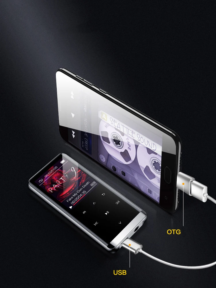 Mp4 плеер bluetooth walkman mp4 видео плеер mp3 mp4 сенсорный плеер Поддержка без потерь качество звука HIFI 5D звук