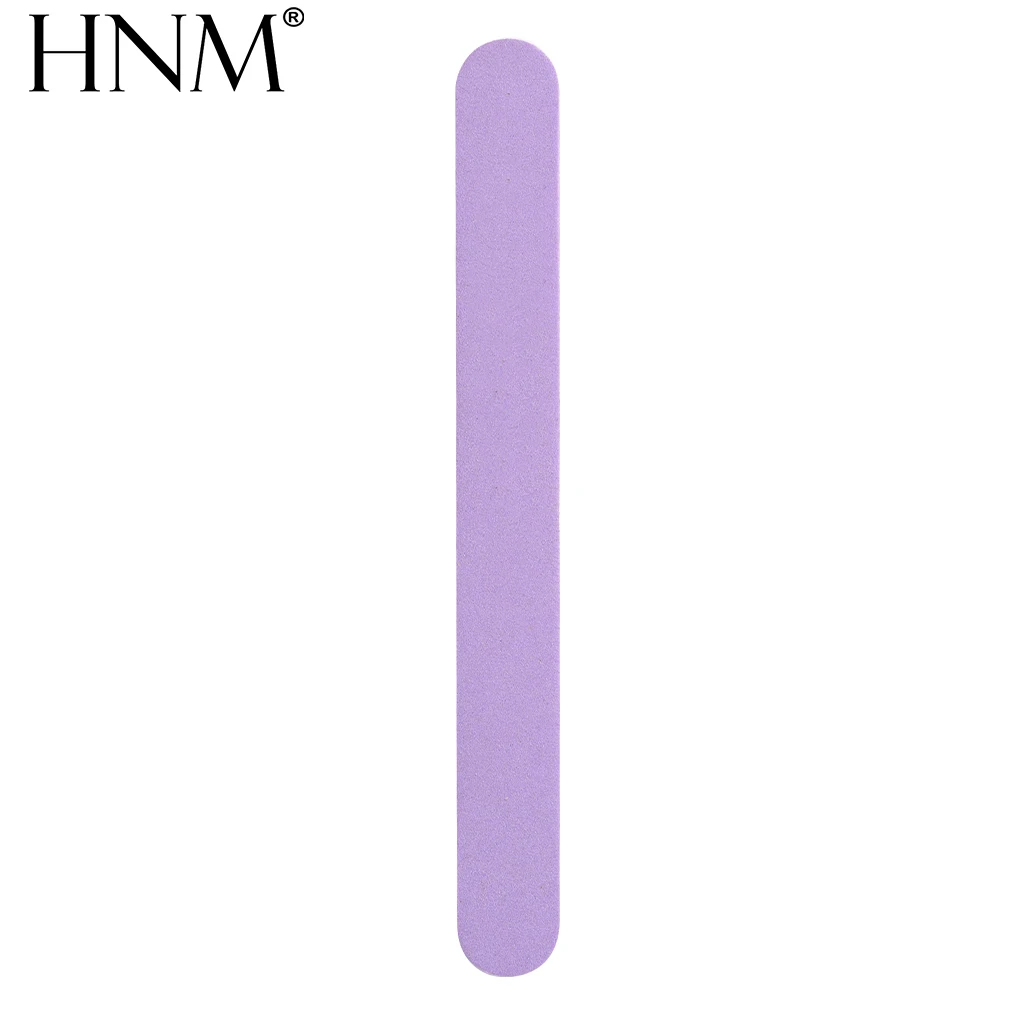 Purple HNM 100/180 пилочка для ногтей, цветная пилочка для маникюра, салона, буфера для шлифовки, пилка для ногтей, инструмент для полировки, 2-полосная Полировочная пилка - Цвет: Purple