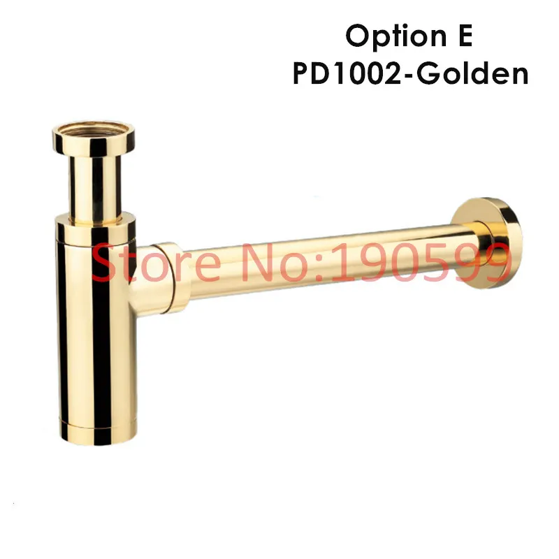 

Antique Bronze Siphon Bottle Traps Pop up Basin Waste Drain Basin Faucet P-Traps Waste Pipe Into the wall drainage Plumbing tube