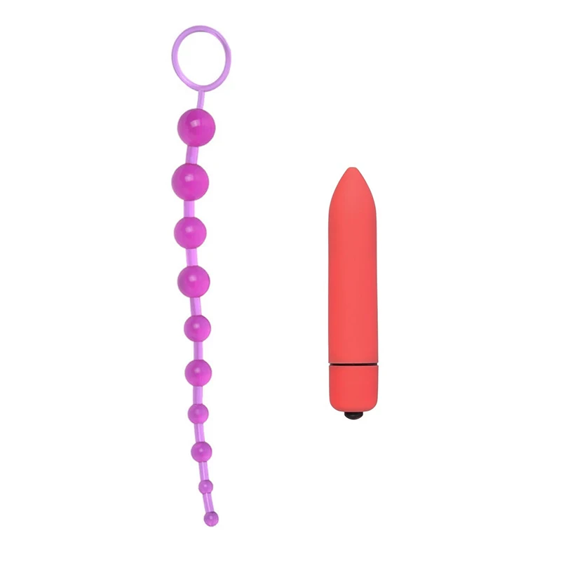 Силиконовые анальные шарики с шариками мягкая анальная пробка мини пуля набор