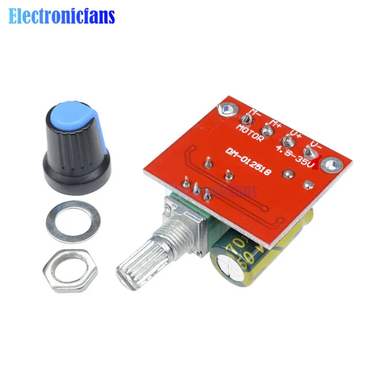 12V 24V PWM контроллер скорости двигателя постоянного тока модуля мини DC-DC 4,5 В-35 В 5A 90W Скорость регулятор Управление регулировки регулируемая плата коммутатора