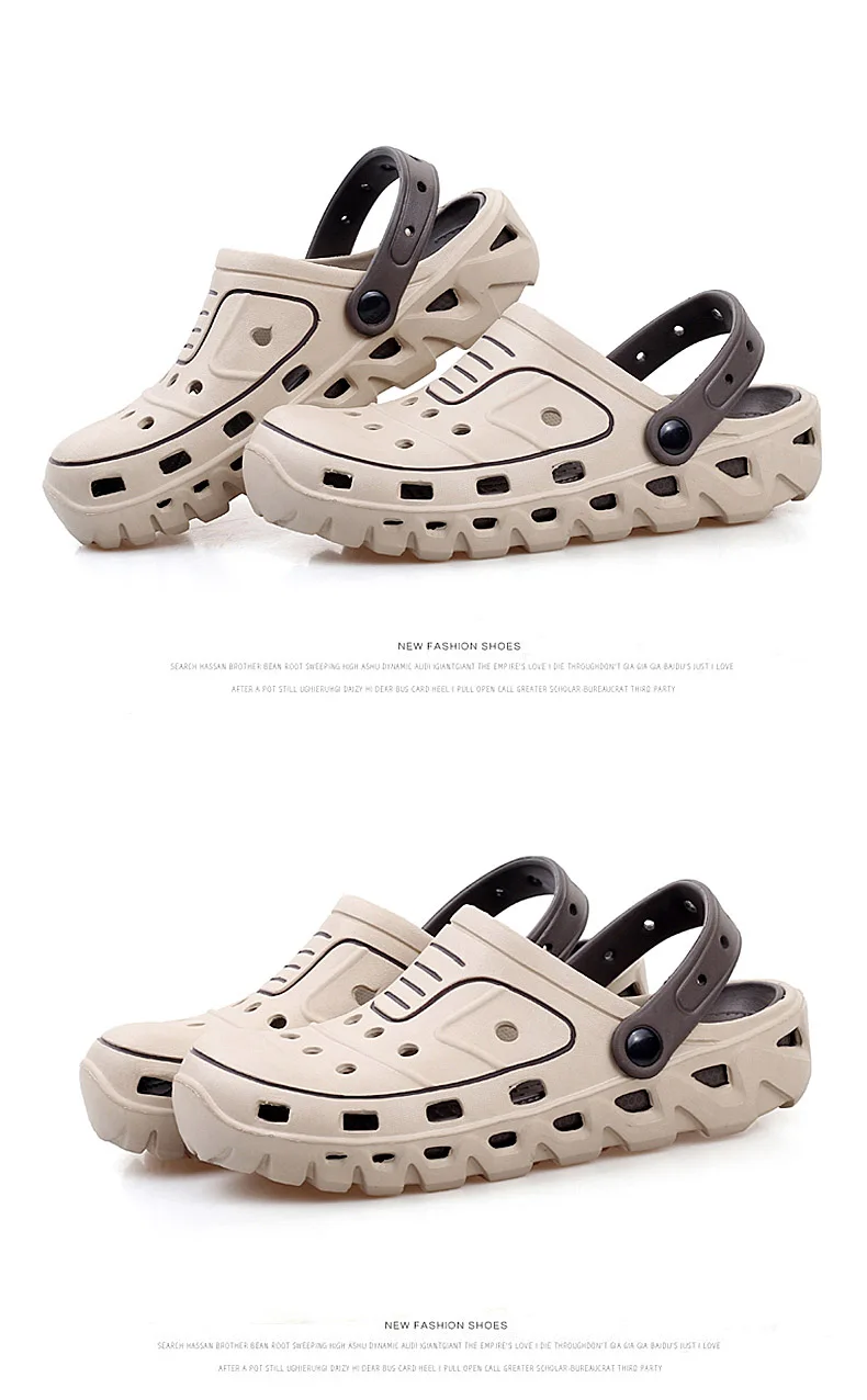 Summer Water Shoes Men Hollow Aqua Shoes Swimming Light Slippers Barefoot Shoes Men Clogs Beach Sea Fishing Sandals for Man