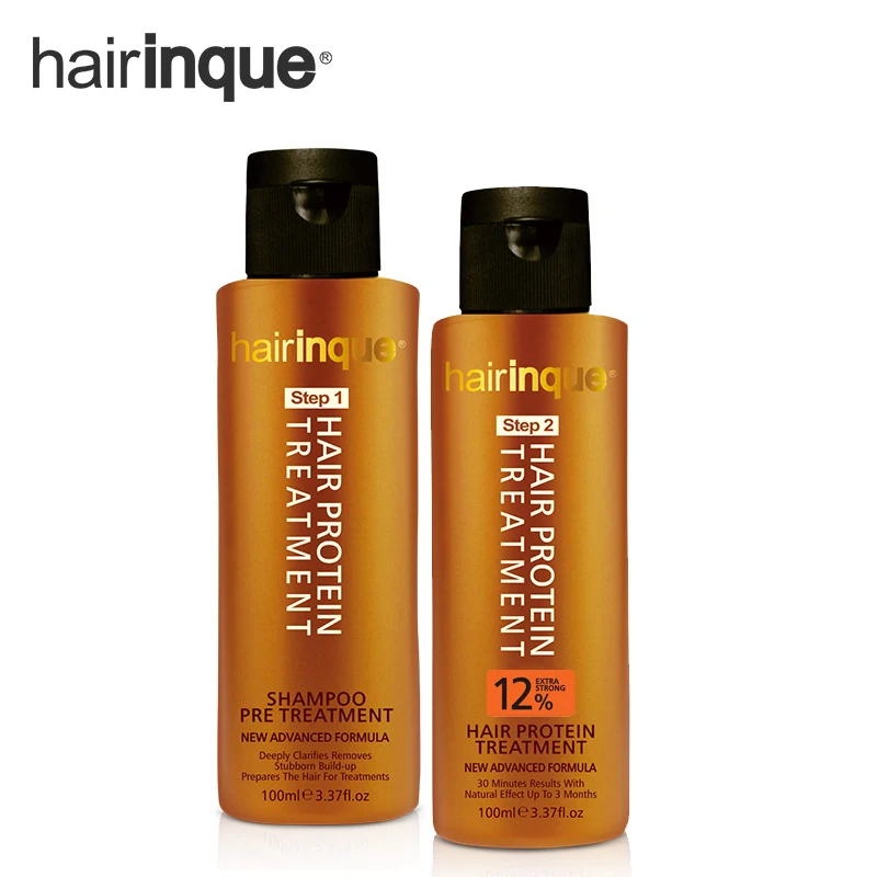 HAIRINQUE Уход за волосами 12% Кератиновое лечение волос с шампунем предварительная обработка и 10 мл кокосовое масло для волос делает волосы питательными комплектами