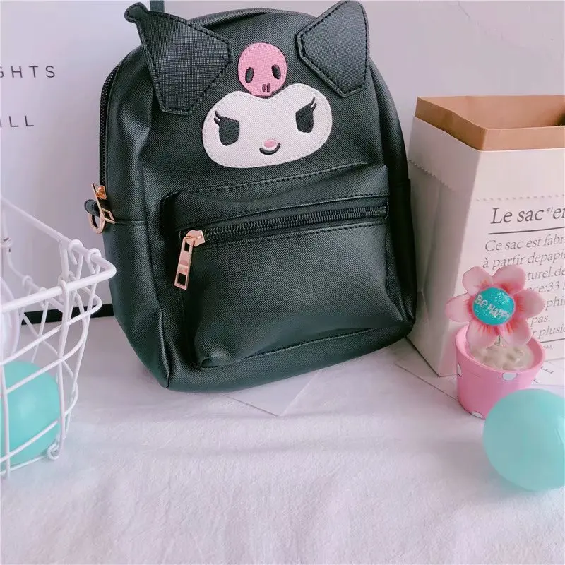 Ivyye мелодия Kuromi модные аниме PU рюкзаки из мягкой кожи школьный рюкзак, повседневные сумки для путешествий распылитель ранцевого типа для мальчиков и девочек, для детей