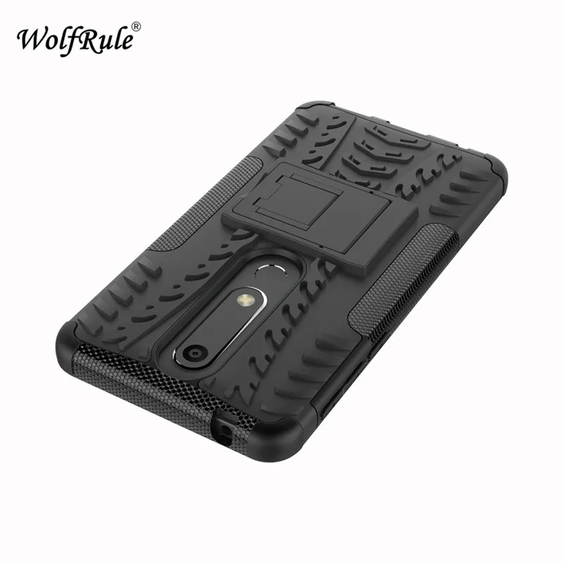 Чехол wolfrole для Nokia 6 2018 двухслойный защитный чехол силиконовый Fundas 5 5&quot|Бамперы| |