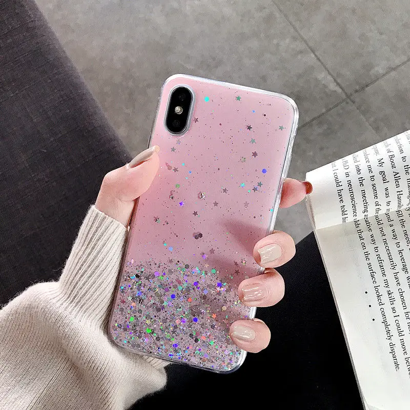 Pink Чехол сверкающий с блестками для huawei P10 P20 P30 Lite mate 20 Pro P Smart Plus honor V 10 V20 20 Pro Lite Nova 3 3i 4 3 e чехол с блестками - Цвет: Pink