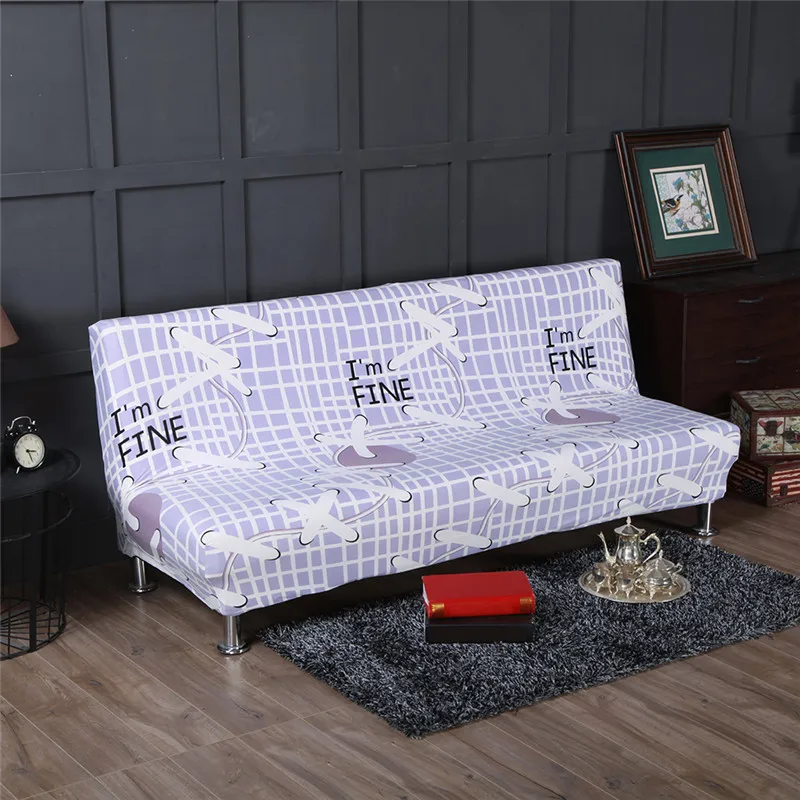 Flocking Foldable Sanding Sofa Bed Cover without Armrest Towel Universal All Covered Pillow Case For Dinning Room 165 195cm| |