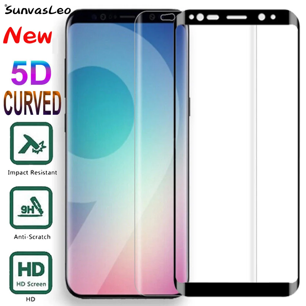 

Full Cover Tempered Glass Screen Protector For Samsung Galaxy S7 Edge S9 S8 Plus