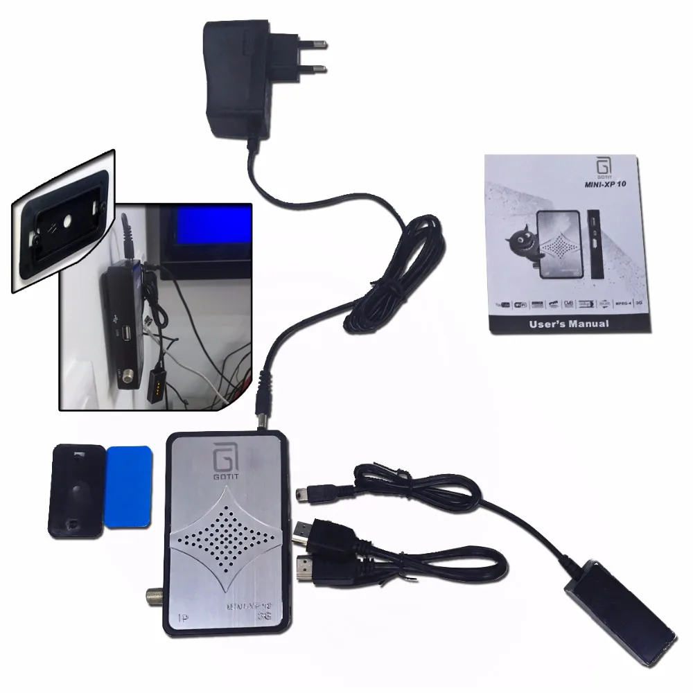 GOTiT XP10 мини DVB-S2 спутниковый ресивер Sunplus1506A чипсет мульти-CAS PVR Timeshift CCcam-clines IPTV VOD поддерживает dvb s2
