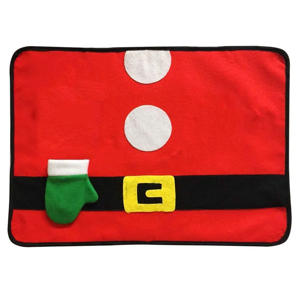 Рождественское украшение стола салфетка салфетки коврик Обложка для кухни