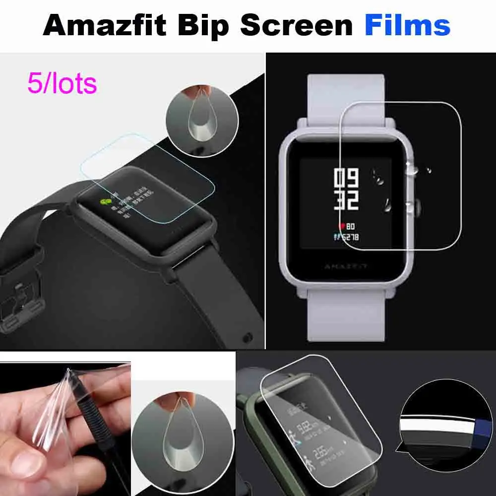 Для Xiaomi Huami Amazfit Bip Bit Lite ремешок для часов на запястье мягкий силиконовый защитный чехол Pulsera Correa Защитная пленка для экрана