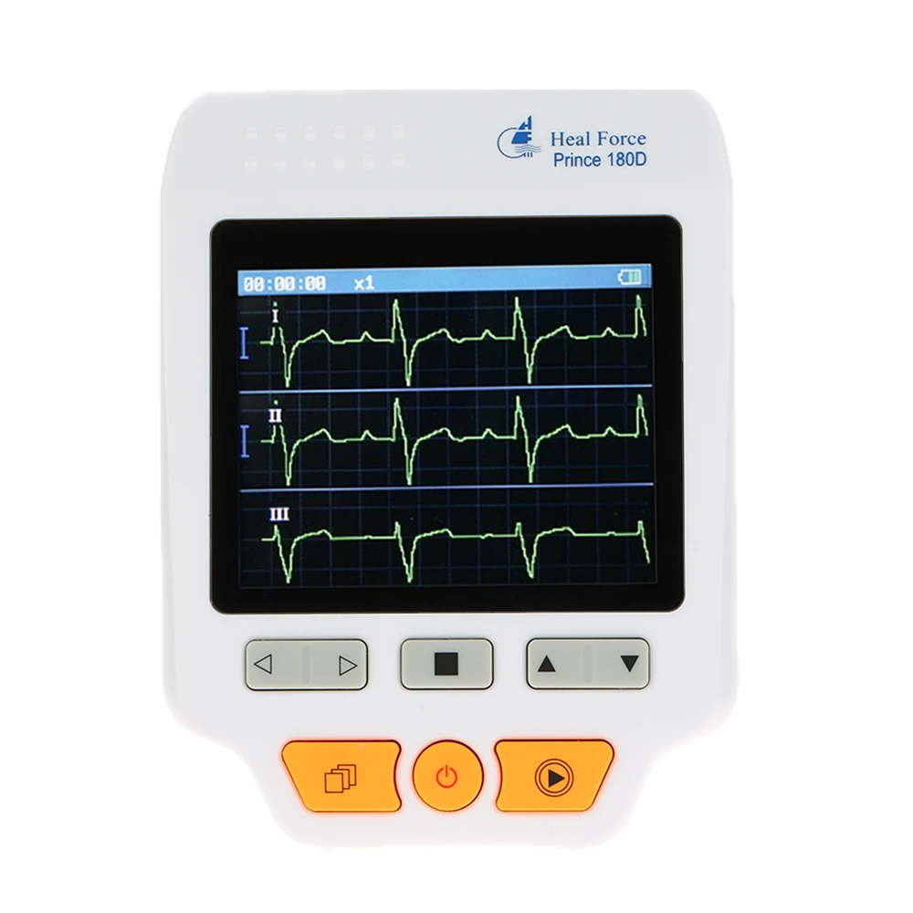 Heal Force цена 180D Professional ЭКГ монитор Ручной ЖК-монитор сердце монитор электрокардиограмма мониторинг машины здоровье и гигиена