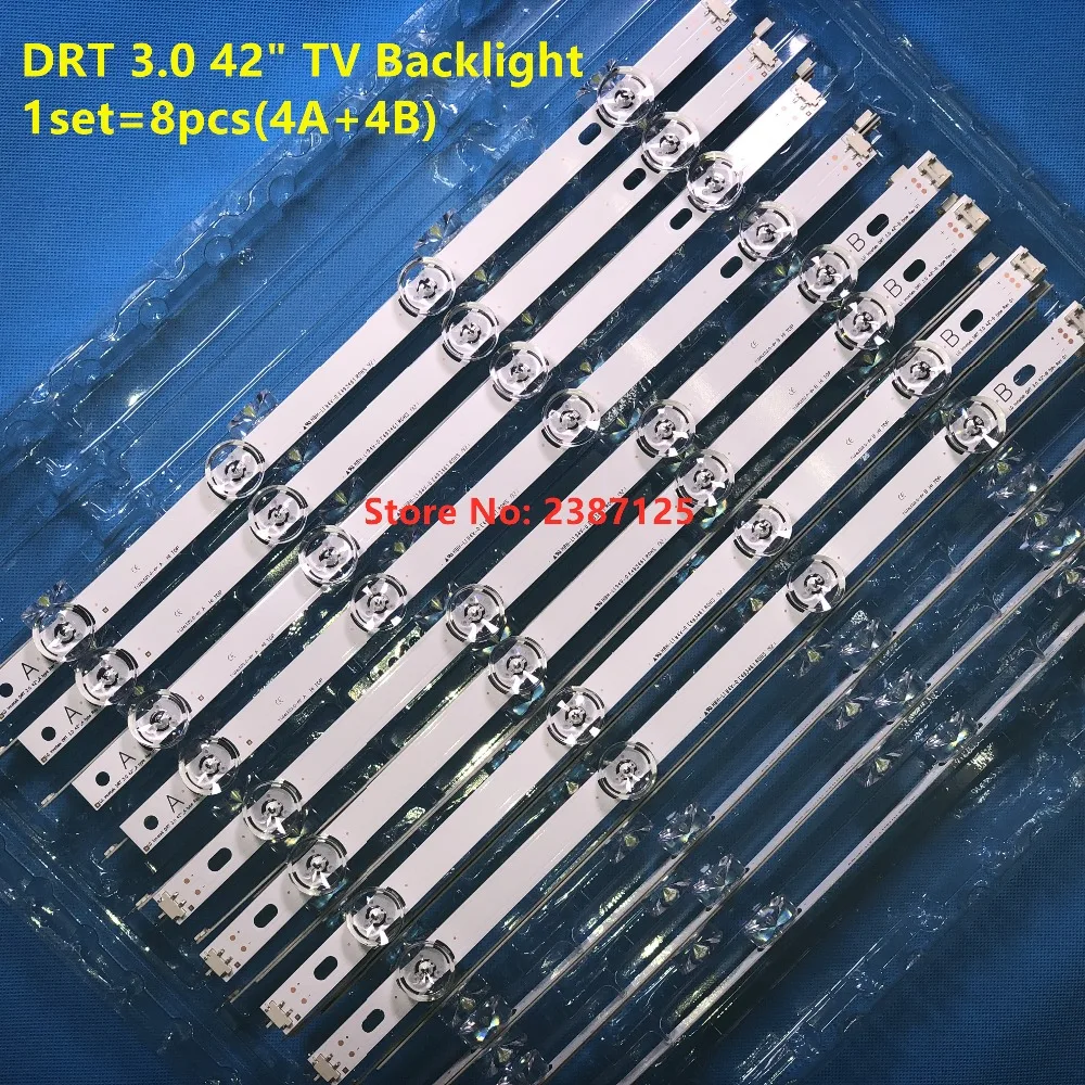 8 шт. светодиодный полосы для LG 42 ''ТВ 42LF5600 42LB5800-ZM 42LB572V 42LB570V 42LB570U 42LB5700 42LF5800 42LB6500-UM 42LF560V 42LX530S