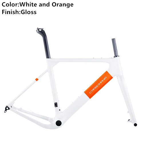 White and Orange Gls Карбоновая дорожная рама 27,5 er/700c гравийная велосипедная рама mtb карбоновый дисковый тормоз Велокросс велосипедная Рама в комплекте 650b через ось 12*142 мм - Цвет: White and Orange Gls