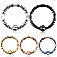 1pc hot sale 16g horseshoe ring nose septum hoop stainless steel circular piercing ear cartilage tragus body jewelry piercing