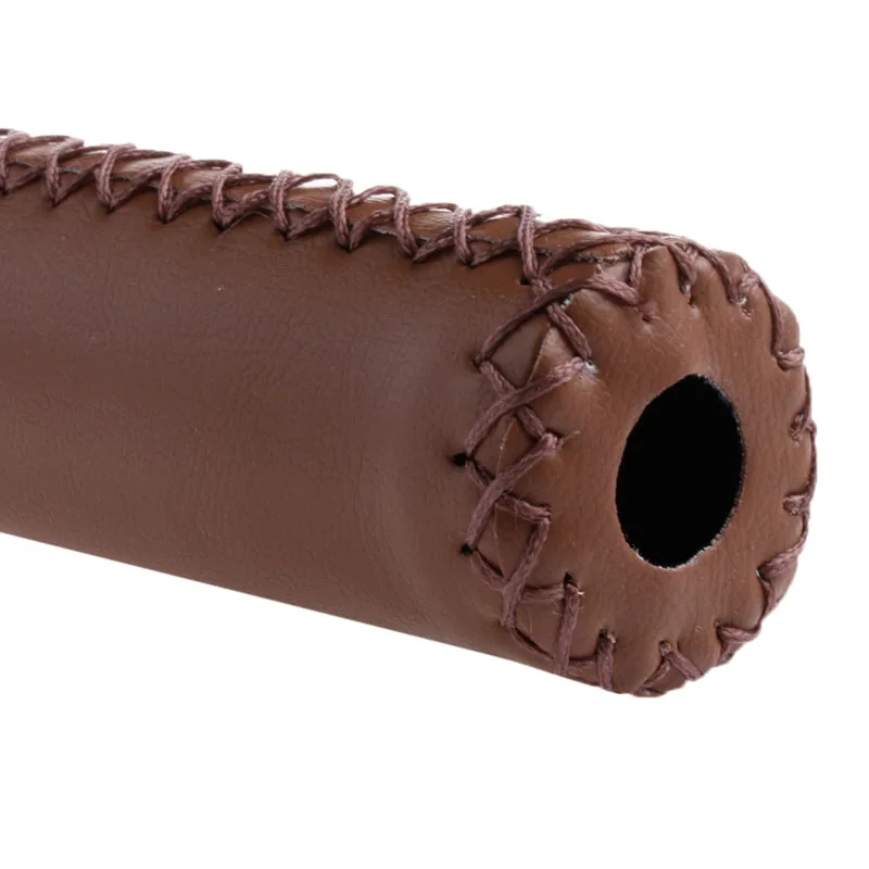 1 пара кожаных велосипедных аксессуаров рукоятка на руль для горного