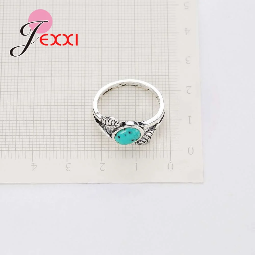 Unisex Fashion Cool High Quality oval Shape Opal Vintage Green Stone on 925 Sterling Silver Ring for Women Party Luxury Jewelry | Украшения