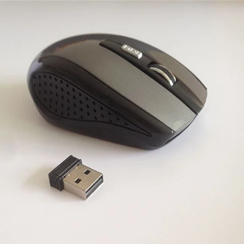 Gray 1200 dpi 6 клавиш USB оптическая беспроводная профессиональная компьютерная игровая мышь 2,4G приемник супер тонкая универсальная мышь для ПК ноутбука - Цвет: Gray