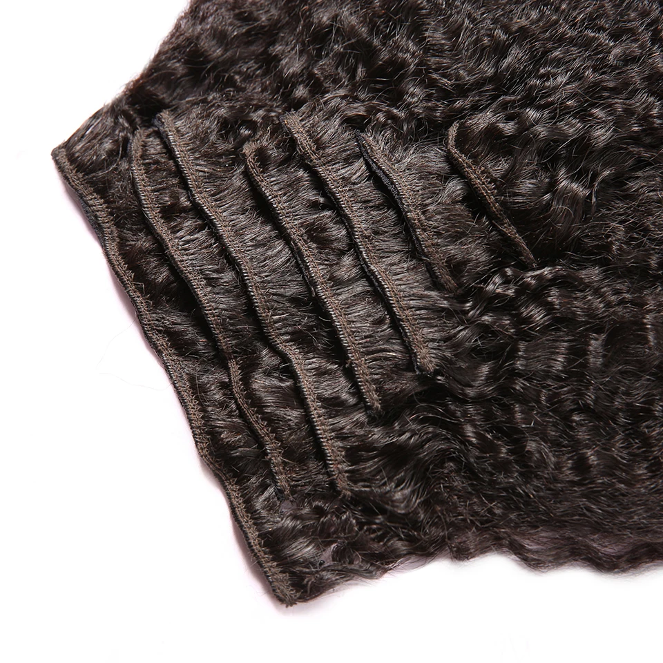 7A HJ волнистые красивые курчавые прямые накладные волосы с зажимом 100 г