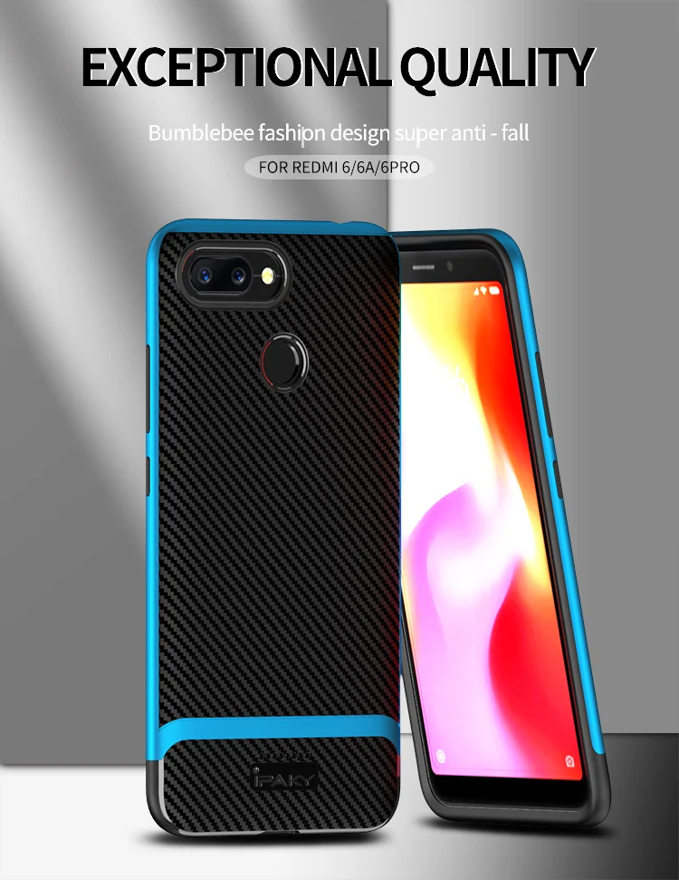 IPAKY чехол для телефона силиконовые+ крышка ПК на для Xiaomi Redmi 6 Pro 6A 6Pro A A2 лайт Lite A2Lite Redmi6A 2/3/4 16/32/64 ГБ Xiomi бампер