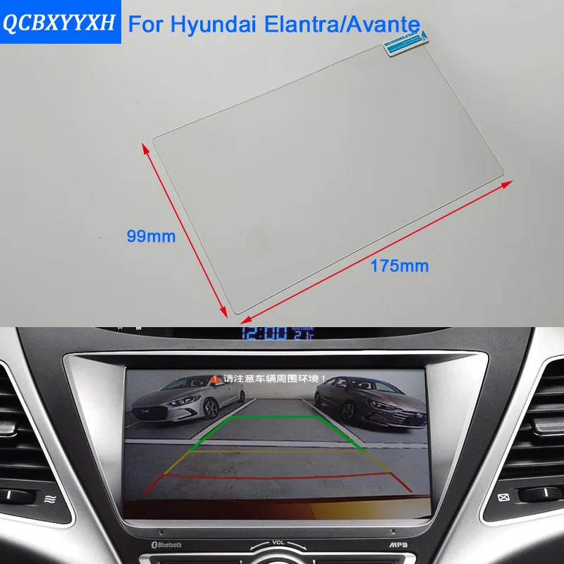 QCBXYYXH для Hyundai Elantra 2012 2019 Стайлинг автомобиля GPS Навигация экран стекло защитная