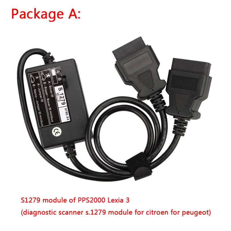 Diagbox V7.83 Lexia3 Lexia 3 V48 диагностический инструмент Lexia-3 PP2000 V25 S.1279 диагностический разъем для Citroen для Peugeot - Цвет: only S.1279 module