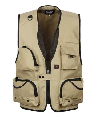 Мужской жилет из дышащей сетки с множеством карманов съемный Быстросохнущий для