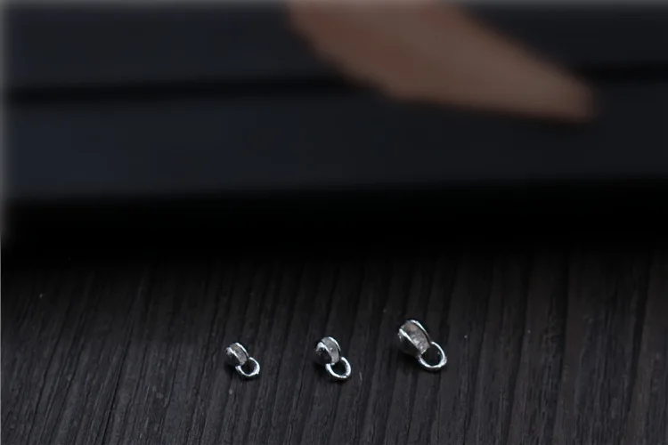 S925 Стерлинговое Серебро DIY ювелирные аксессуары ожерелье браслет звено Кнопка