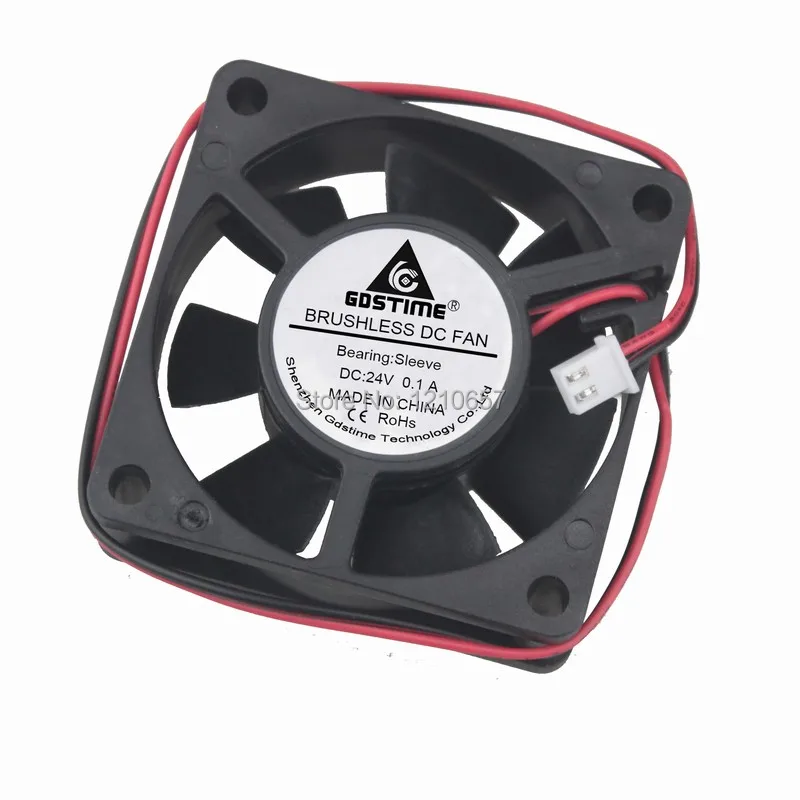 1 шт. Gdstime Dc бесщеточный вентилятор охлаждения 60 мм x 20 24 В 2Pin|brushless dc motor fan|fans cellbrushless