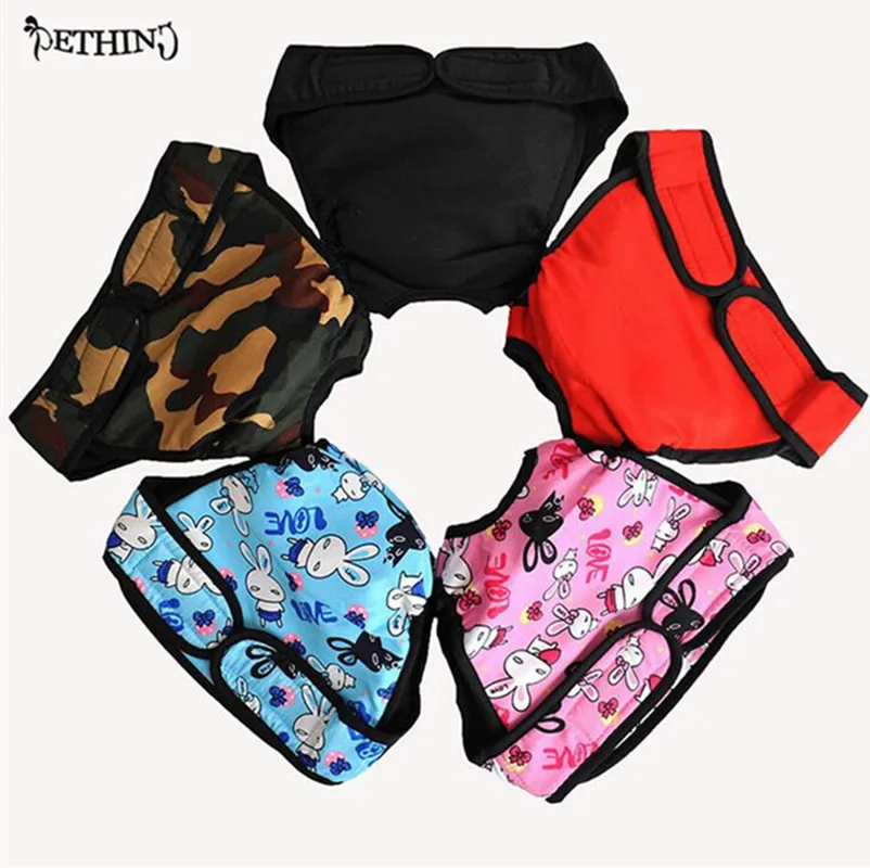 ETHIN хлопковые моющиеся подгузники для больших собак нижнее белье трусики собаки L