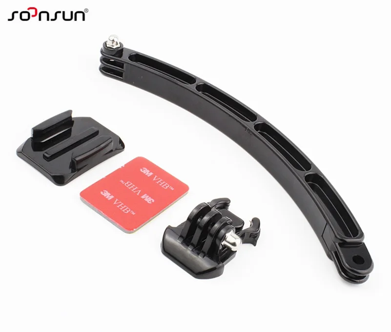 Удлинительный кронштейн для шлема SOONSUN аксессуары + изогнутый клей комплект GoPro