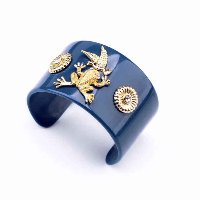 5 типов модных акриловых широких манжет женские браслеты с цветочным рисунком