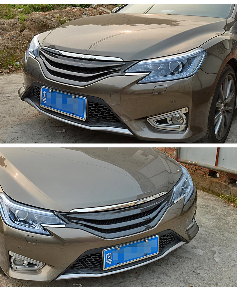

Car Front carbon fiber bumper Grill grille for Toyota Reiz GS MARKX 10-15