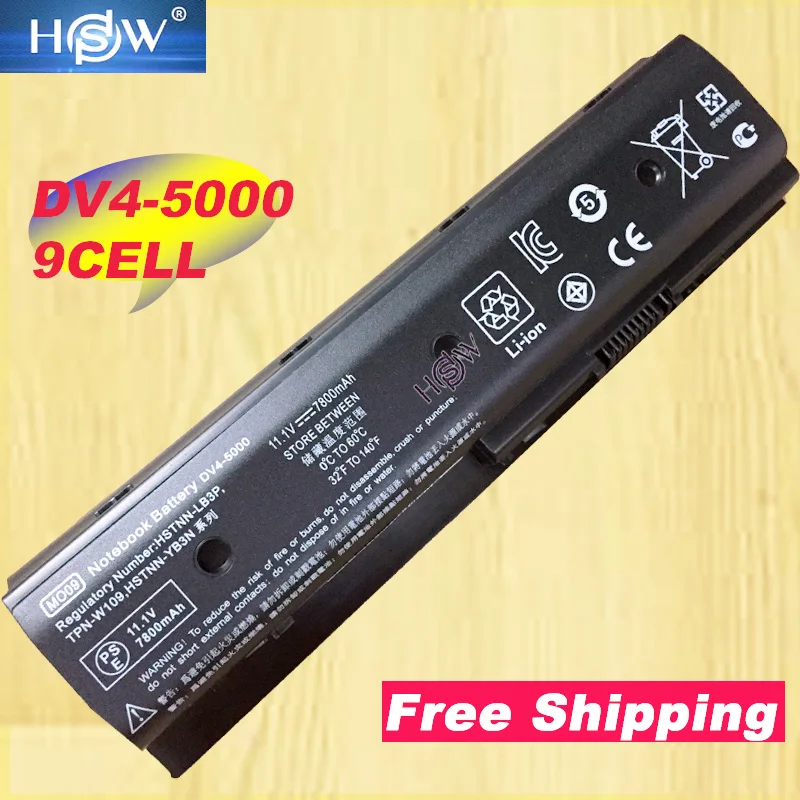 

HSW Laptop Battery For HP DV7-7000 MO06 H2L55AA DV4 DV4-5000 DV4-5200 DV6 DV6-7200 DV6-7000 DV7 M6 M6-1000 HSTNN-LB3N 9CELL