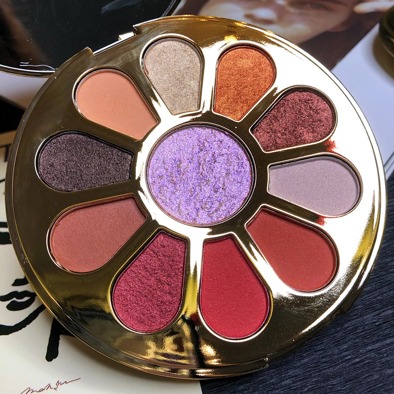 Палитра для макияжа 11 цветов мерцающие матовые блестящие тени век палитра