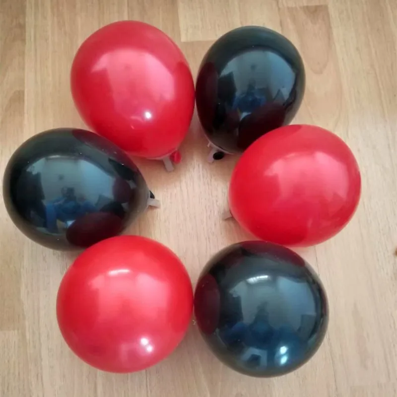 Маленькие красные воздушные шары 100pcs5 дюймов латексные черные надувной шар
