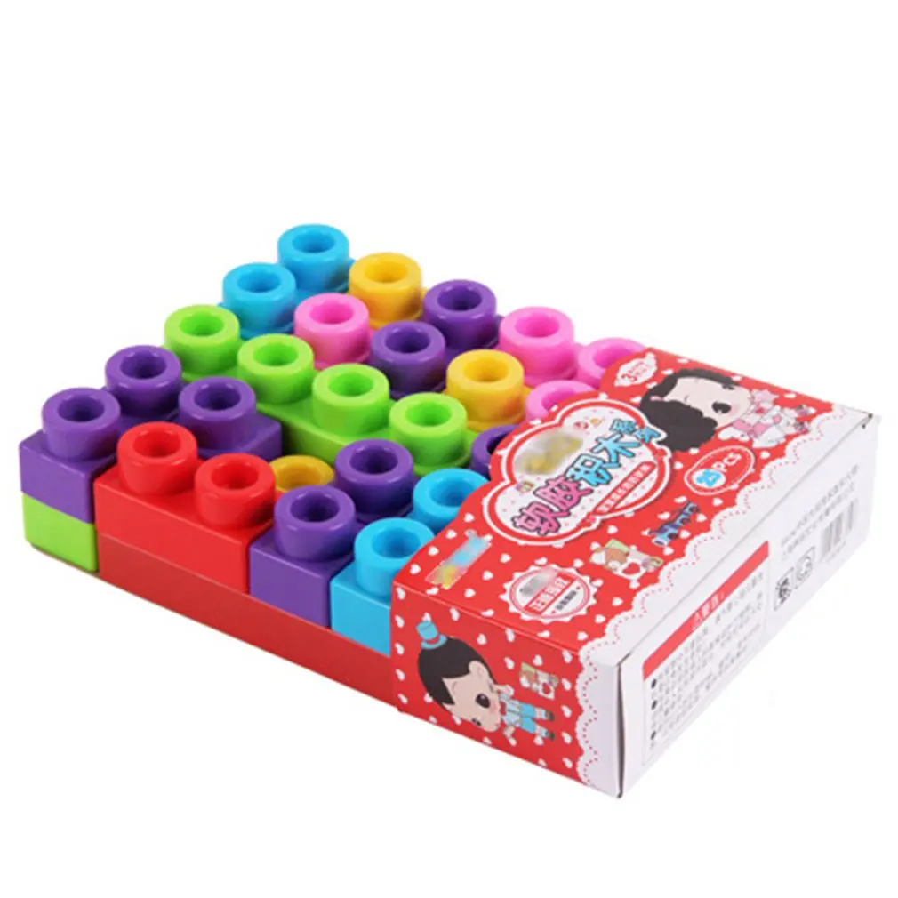 Baby Teethers Soft Silicone Chewable Pencil Toppers Chewy Tubes Fidgets BPA Free Building Blocks Teething Toys | Игрушки и хобби