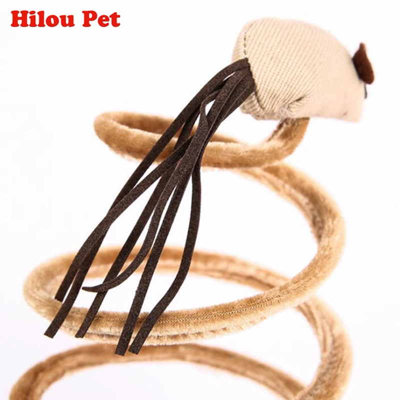 Кошка забавная игрушка Весенняя мышь в колесе сизаль кошка дерево палочки