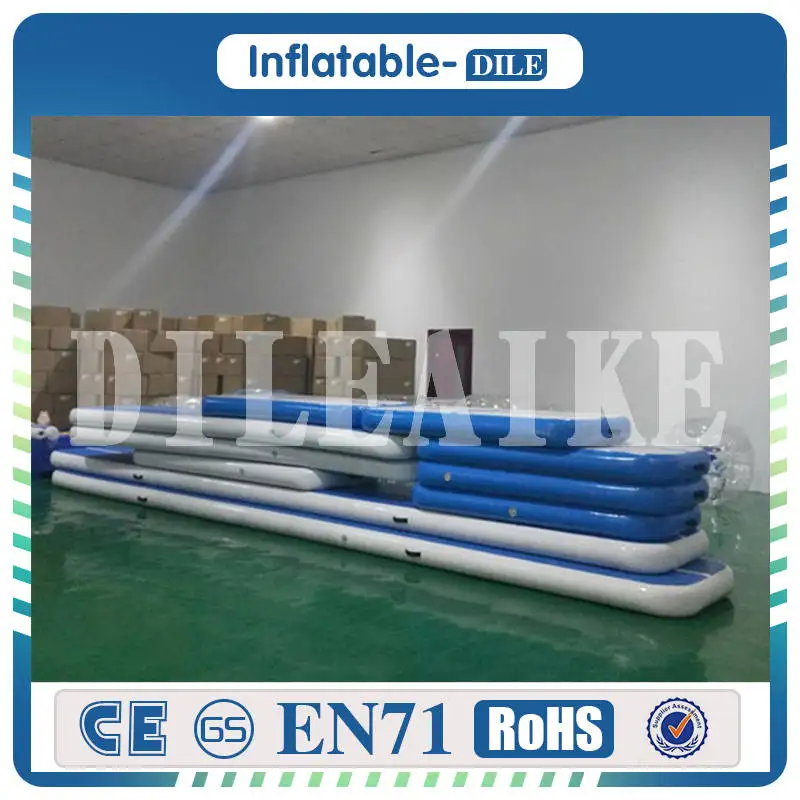 

Inflatable air track 3x1x0.1m factory print logo cheap equipment used gymnastics mat inflatable air tumble track for gym