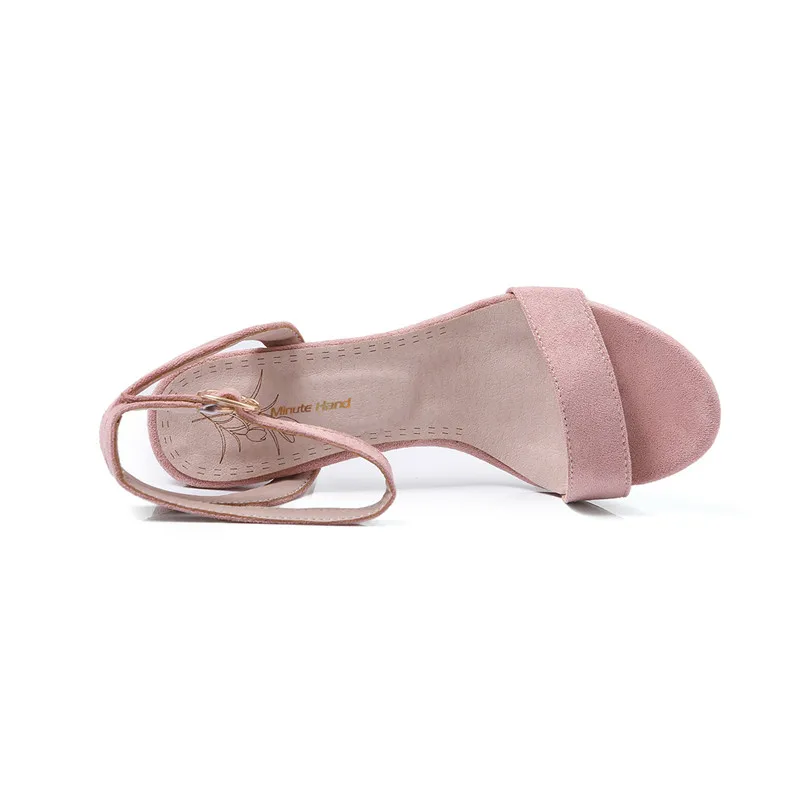 Минутная стрелка новые модные женские туфли Лаконичные Босоножки обувь на