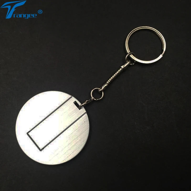 Металлическая мини флеш карта Trangee USB накопитель 4 ГБ 8 16 32 2 0 брелок круглая