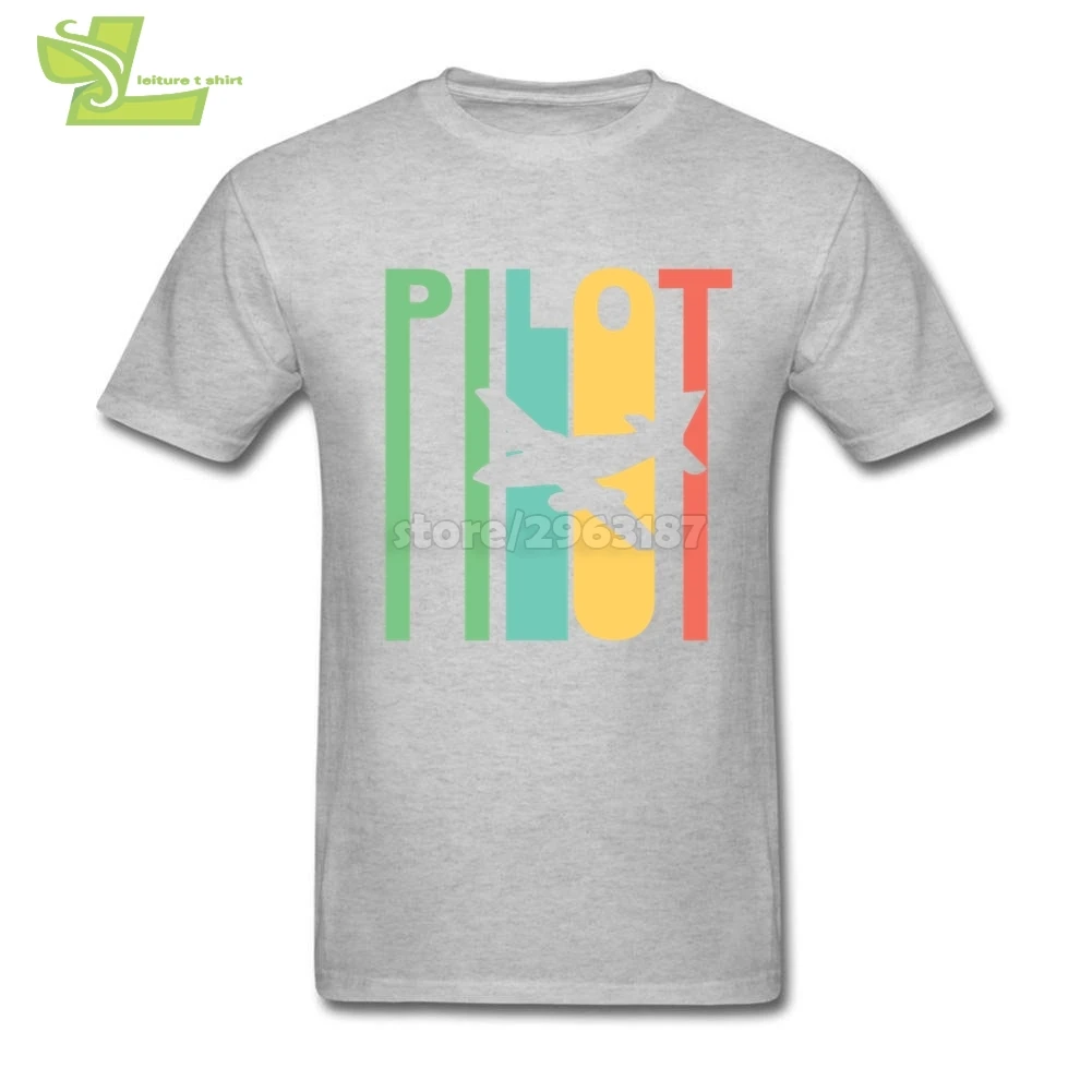 Винтажная футболка с рисунком летчика самолета женская коротким рукавом простые