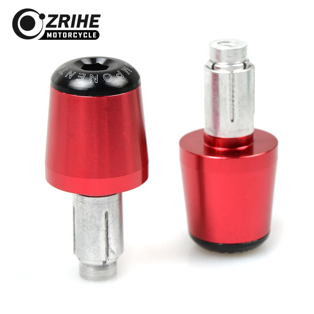 22 мм красный Мотоцикл с ЧПУ заготовки Ручки Бар заканчивается слайдер для Honda CBR 600