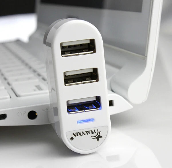 Вращающийся высокое Скорость 3 Порты usb хаб 2 0 USB разветвитель адаптер для