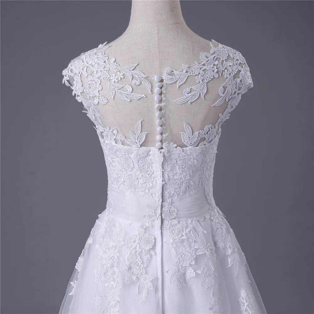 Бархатное платье Vestido De Noiva Пляжные Свадебные платья трапециевидной формы Кепки