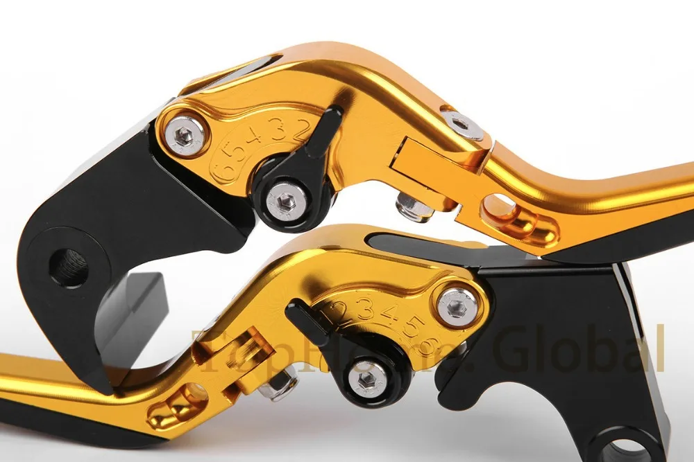 Складные и выдвижные рычаги тормозной муфты для Suzuki GSXR600 2006-2010 Gold &amp Black 2007 2008 2009 |