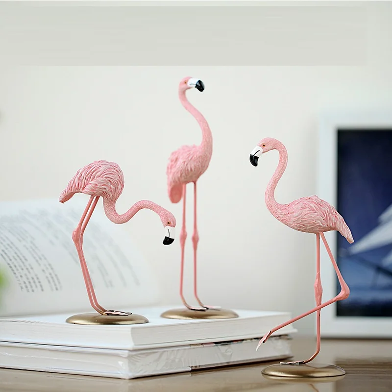 Украшение в виде фламинго королевского короля Скандинавское украшение для дома