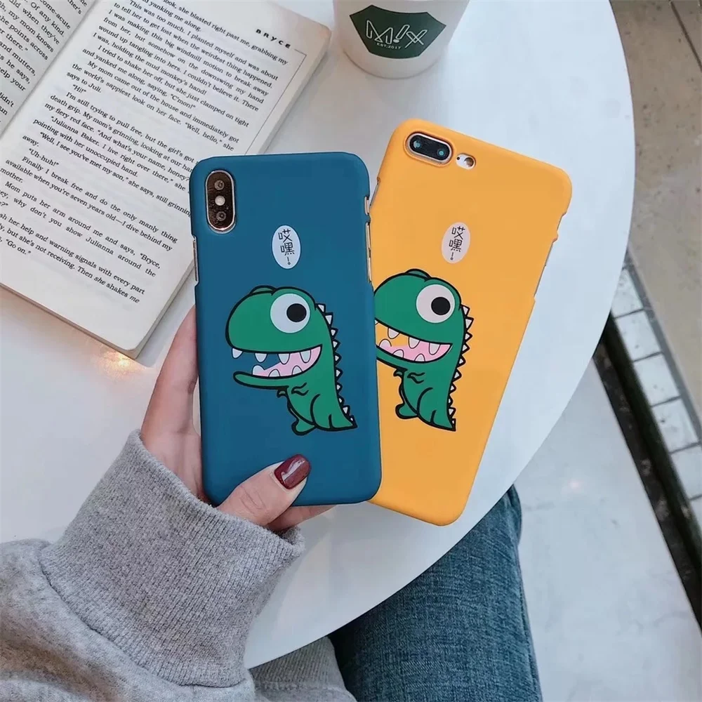 Cute Patterned Case For iPhone 6 7 8 Plus X Cartoon Animal Matte Hard Plastic Cover 6s XS Max XR Phone Cases |