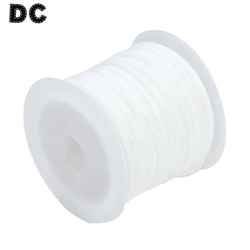 5 ярдов/рулон прямой корейский кожаный шнур из искусственной замши 19 цветов 2 7x1