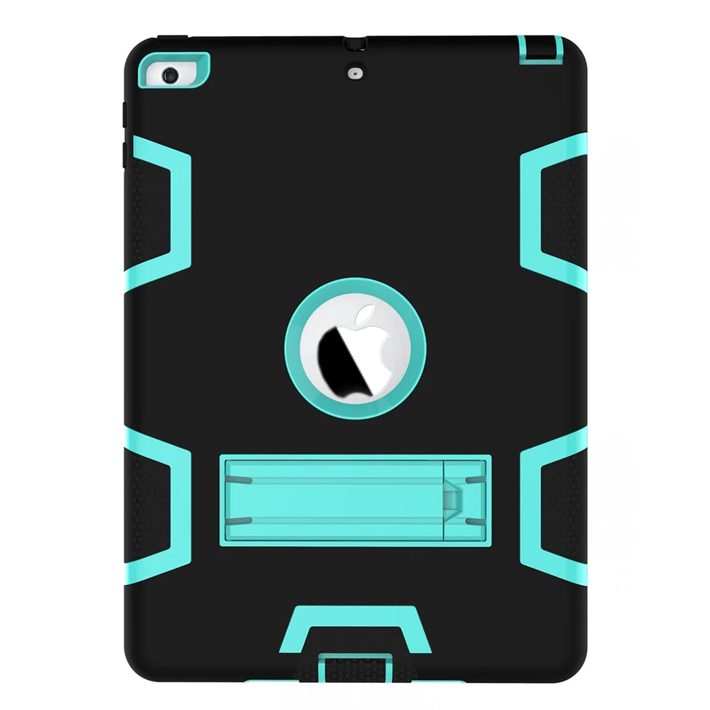 Black Mint WEFOR для нового iPad iPad 9,7 чехол, высокая ударопрочность Гибридный трехслойный сверхмощный защитный чехол Полная защита для корпуса - Цвет: Black Mint